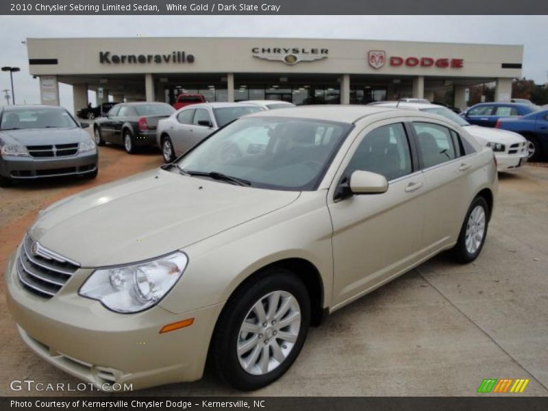 White Gold / Dark Slate Gray 2010 Chrysler Sebring Limited Sedan