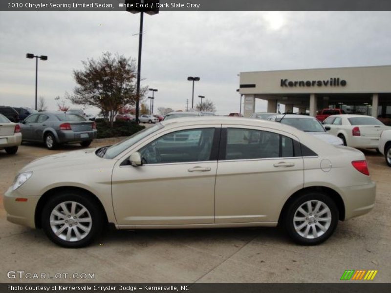 White Gold / Dark Slate Gray 2010 Chrysler Sebring Limited Sedan