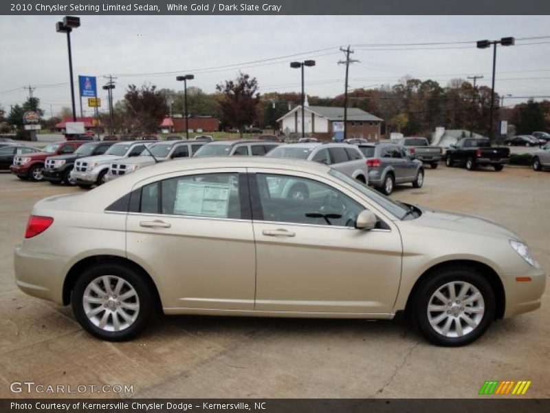 White Gold / Dark Slate Gray 2010 Chrysler Sebring Limited Sedan