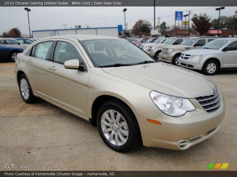 White Gold / Dark Slate Gray 2010 Chrysler Sebring Limited Sedan