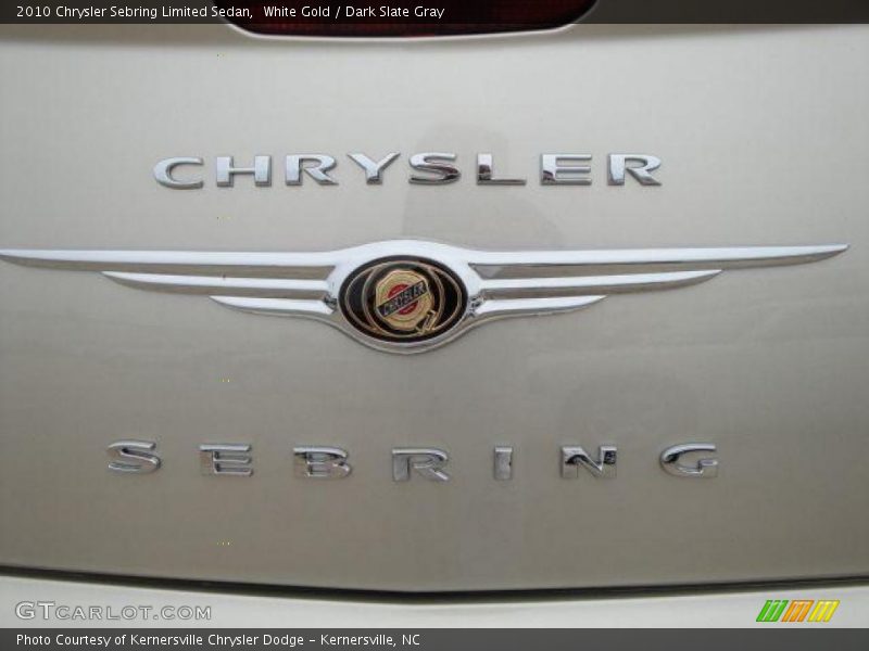 White Gold / Dark Slate Gray 2010 Chrysler Sebring Limited Sedan