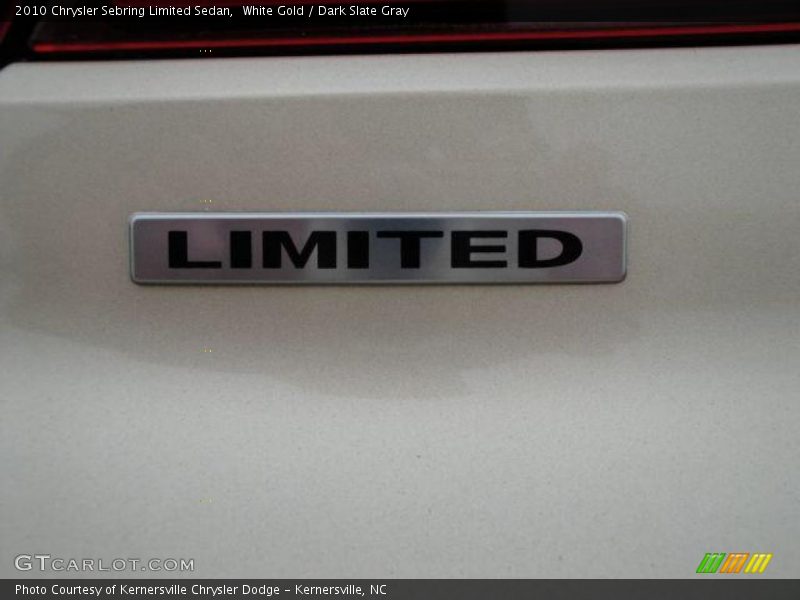 White Gold / Dark Slate Gray 2010 Chrysler Sebring Limited Sedan