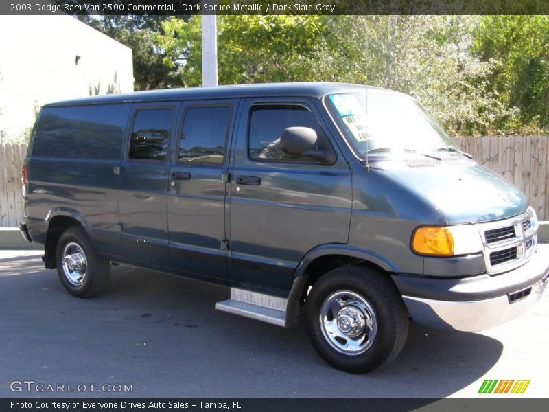 Dark Spruce Metallic / Dark Slate Gray 2003 Dodge Ram Van 2500 Commercial