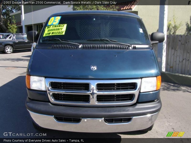 Dark Spruce Metallic / Dark Slate Gray 2003 Dodge Ram Van 2500 Commercial