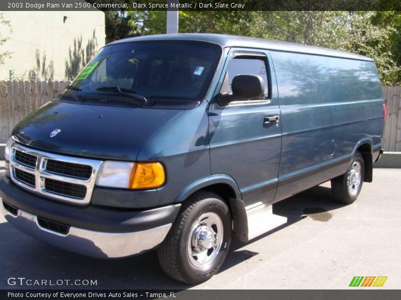Dark Spruce Metallic / Dark Slate Gray 2003 Dodge Ram Van 2500 Commercial