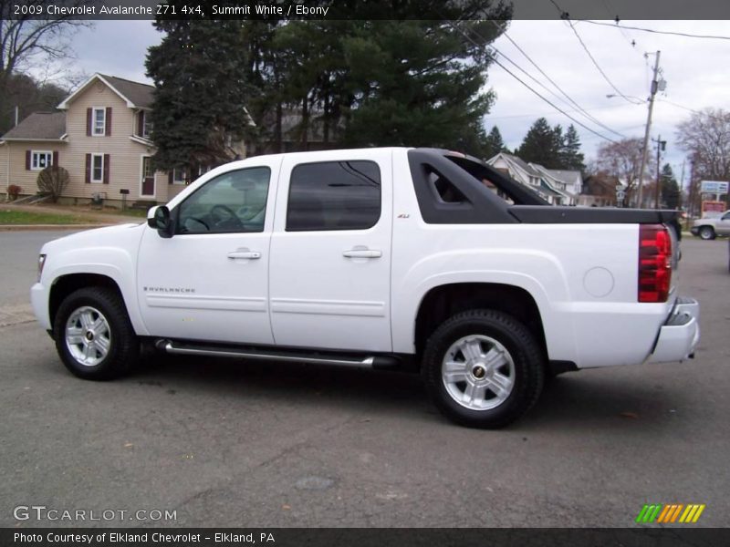 Summit White / Ebony 2009 Chevrolet Avalanche Z71 4x4