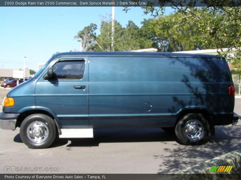 Dark Spruce Metallic / Dark Slate Gray 2003 Dodge Ram Van 2500 Commercial