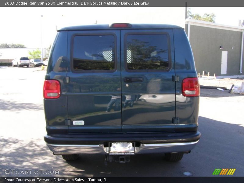 Dark Spruce Metallic / Dark Slate Gray 2003 Dodge Ram Van 2500 Commercial