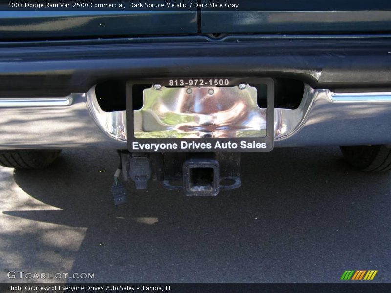 Dark Spruce Metallic / Dark Slate Gray 2003 Dodge Ram Van 2500 Commercial