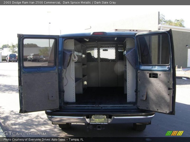 Dark Spruce Metallic / Dark Slate Gray 2003 Dodge Ram Van 2500 Commercial