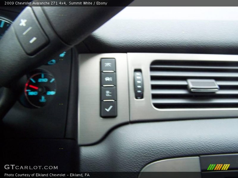 Summit White / Ebony 2009 Chevrolet Avalanche Z71 4x4