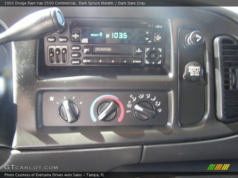 Dark Spruce Metallic / Dark Slate Gray 2003 Dodge Ram Van 2500 Commercial