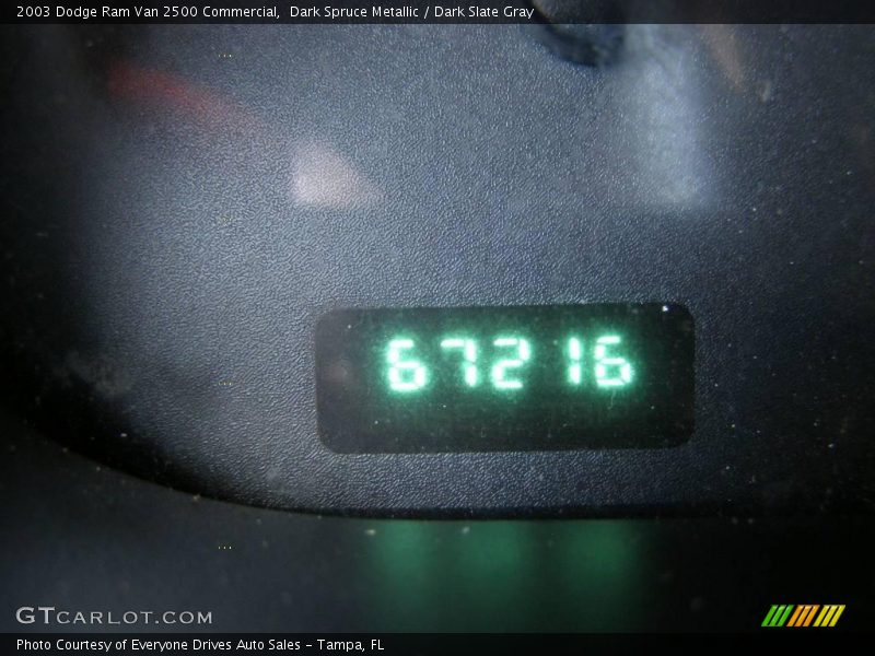 Dark Spruce Metallic / Dark Slate Gray 2003 Dodge Ram Van 2500 Commercial
