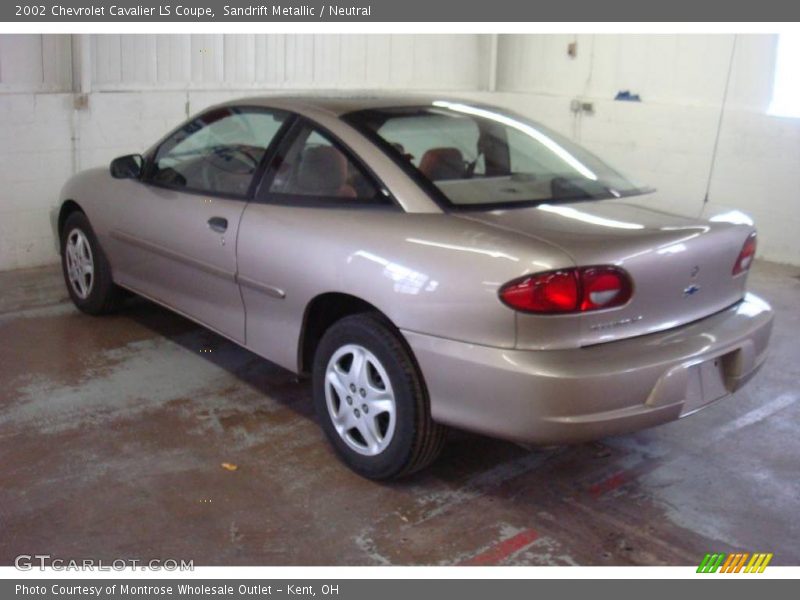 Sandrift Metallic / Neutral 2002 Chevrolet Cavalier LS Coupe