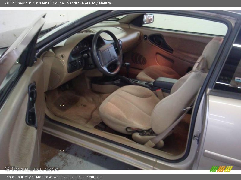 Sandrift Metallic / Neutral 2002 Chevrolet Cavalier LS Coupe