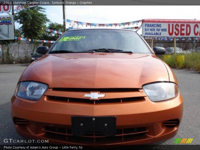 Sunburst Orange / Graphite 2004 Chevrolet Cavalier Coupe