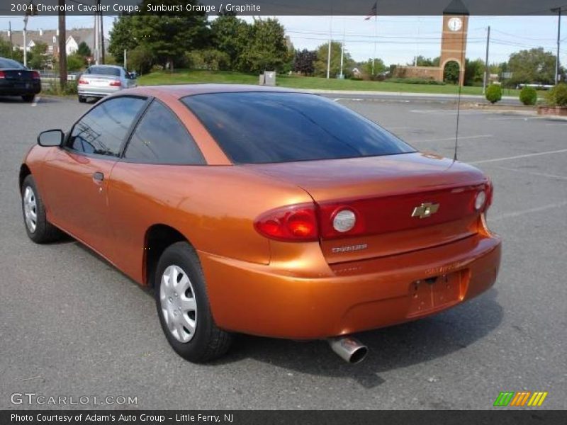 Sunburst Orange / Graphite 2004 Chevrolet Cavalier Coupe