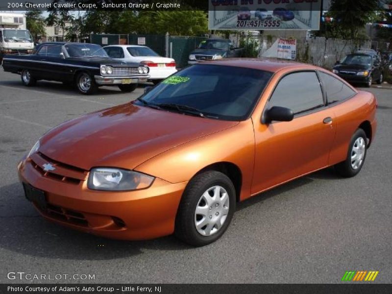 Sunburst Orange / Graphite 2004 Chevrolet Cavalier Coupe