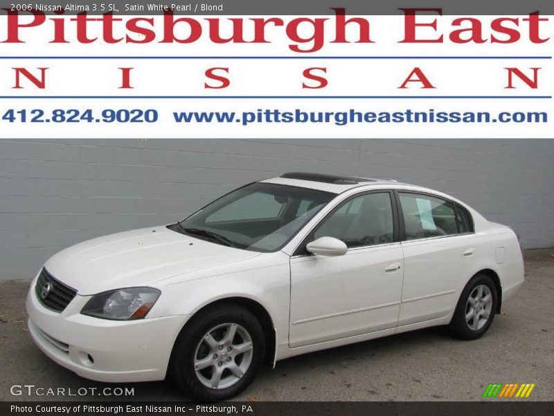 Satin White Pearl / Blond 2006 Nissan Altima 3.5 SL