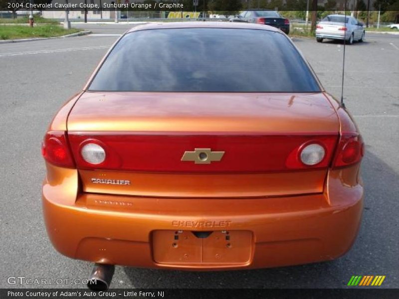 Sunburst Orange / Graphite 2004 Chevrolet Cavalier Coupe