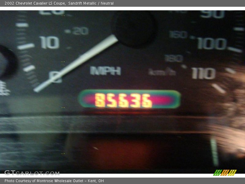 Sandrift Metallic / Neutral 2002 Chevrolet Cavalier LS Coupe