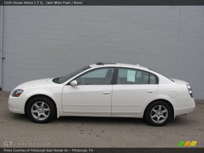 Satin White Pearl / Blond 2006 Nissan Altima 3.5 SL