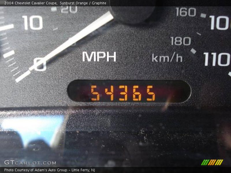 Sunburst Orange / Graphite 2004 Chevrolet Cavalier Coupe