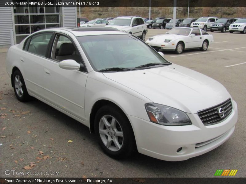 Satin White Pearl / Blond 2006 Nissan Altima 3.5 SL