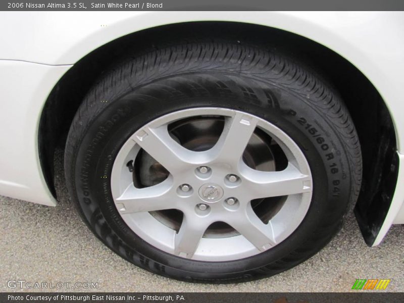 Satin White Pearl / Blond 2006 Nissan Altima 3.5 SL