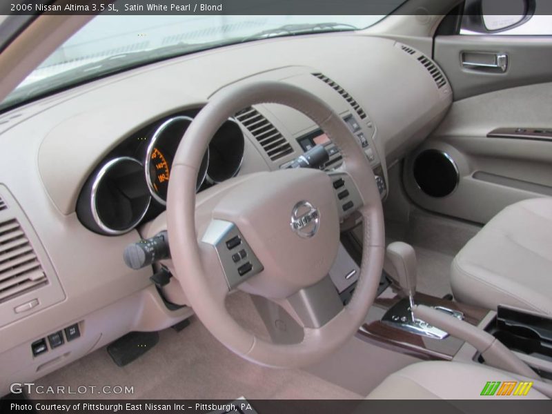 Satin White Pearl / Blond 2006 Nissan Altima 3.5 SL