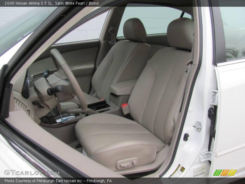 Satin White Pearl / Blond 2006 Nissan Altima 3.5 SL