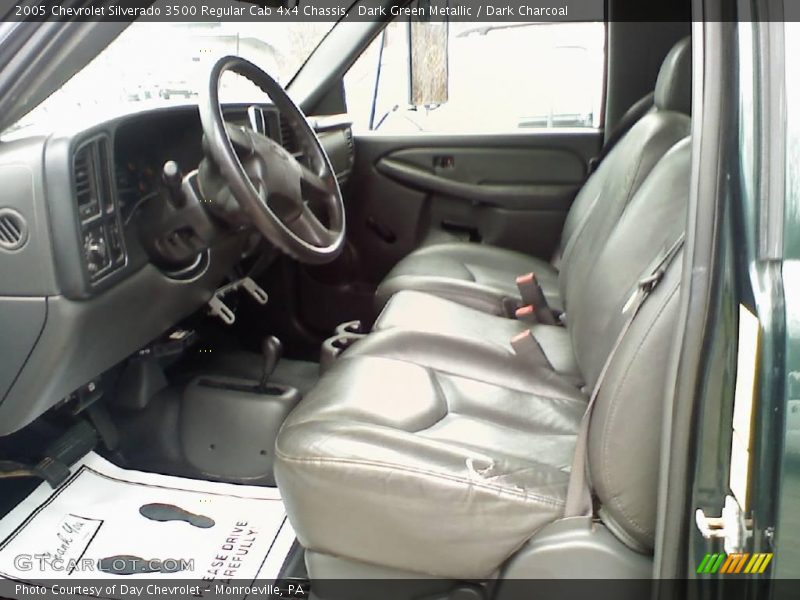 Dark Green Metallic / Dark Charcoal 2005 Chevrolet Silverado 3500 Regular Cab 4x4 Chassis