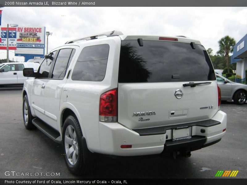 Blizzard White / Almond 2008 Nissan Armada LE