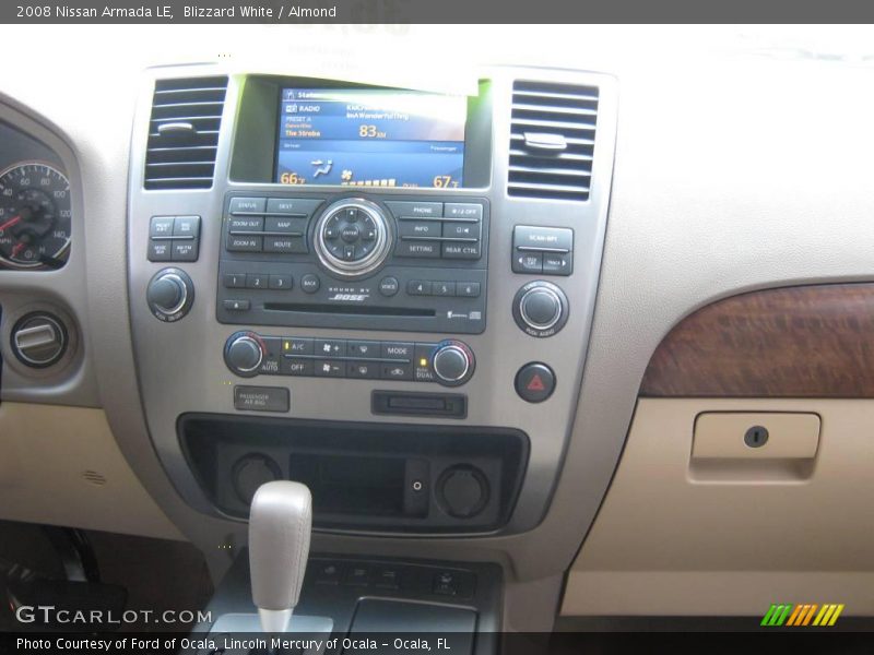 Blizzard White / Almond 2008 Nissan Armada LE