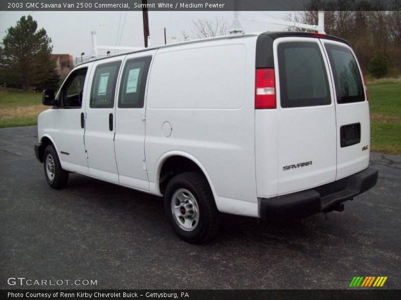 Summit White / Medium Pewter 2003 GMC Savana Van 2500 Commercial