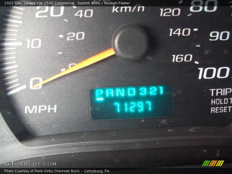 Summit White / Medium Pewter 2003 GMC Savana Van 2500 Commercial