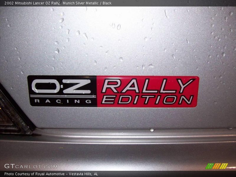 Munich Silver Metallic / Black 2002 Mitsubishi Lancer OZ Rally