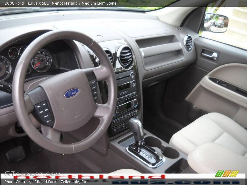 Merlot Metallic / Medium Light Stone 2008 Ford Taurus X SEL