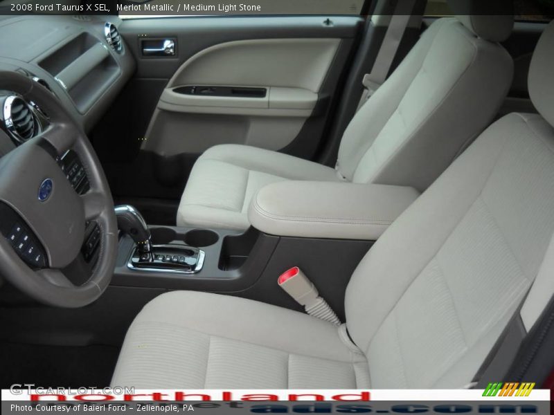 Merlot Metallic / Medium Light Stone 2008 Ford Taurus X SEL