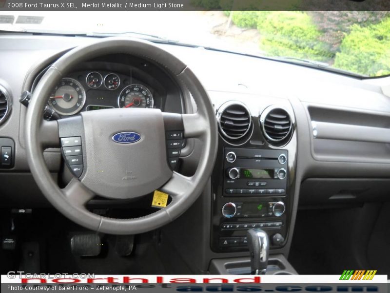 Merlot Metallic / Medium Light Stone 2008 Ford Taurus X SEL