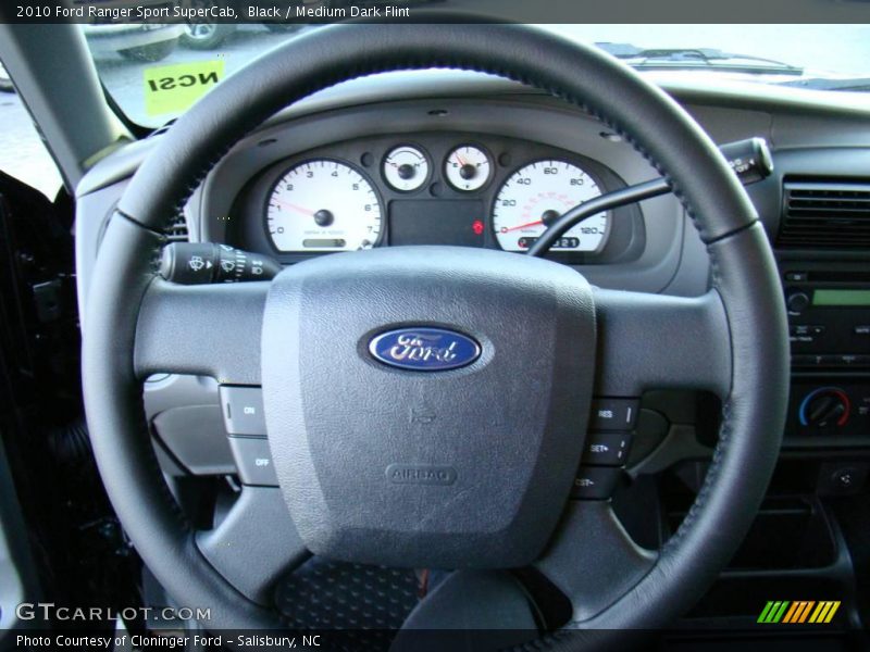 Black / Medium Dark Flint 2010 Ford Ranger Sport SuperCab
