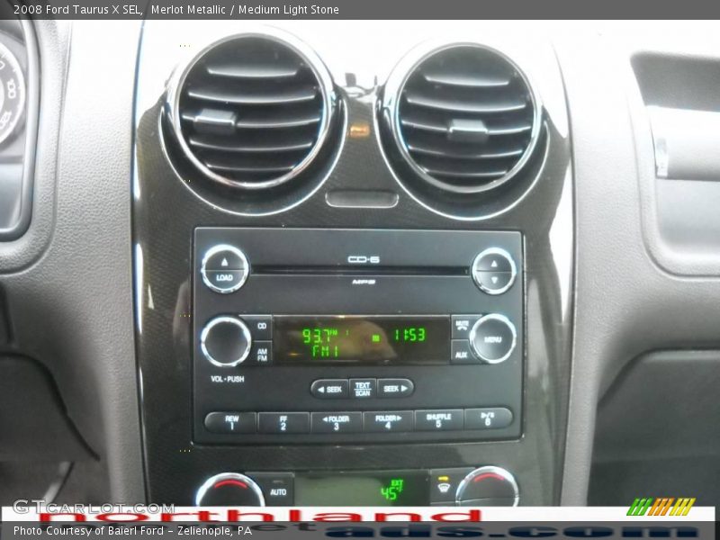 Merlot Metallic / Medium Light Stone 2008 Ford Taurus X SEL