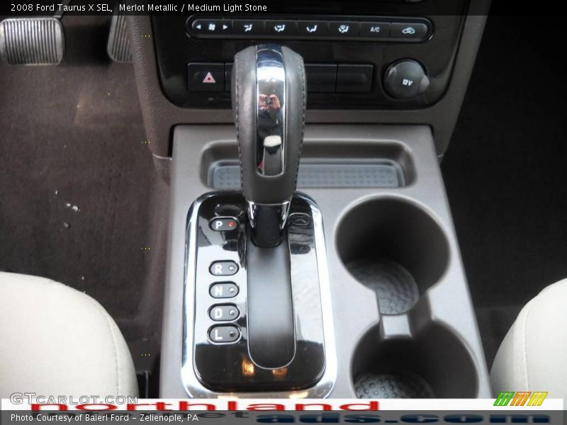 Merlot Metallic / Medium Light Stone 2008 Ford Taurus X SEL