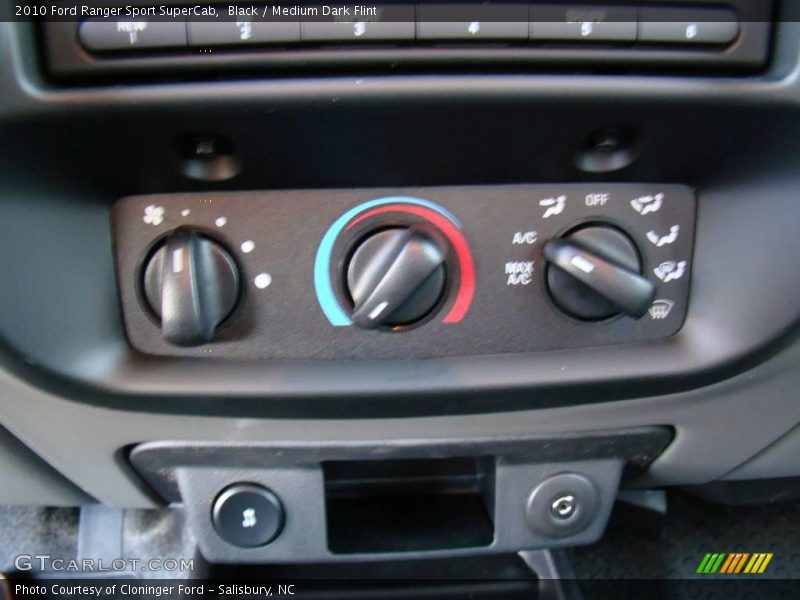 Black / Medium Dark Flint 2010 Ford Ranger Sport SuperCab