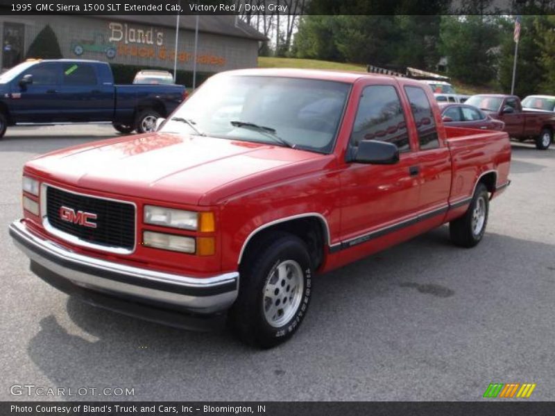 Victory Red / Dove Gray 1995 GMC Sierra 1500 SLT Extended Cab