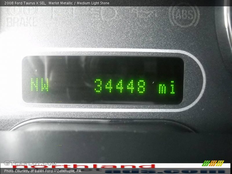 Merlot Metallic / Medium Light Stone 2008 Ford Taurus X SEL