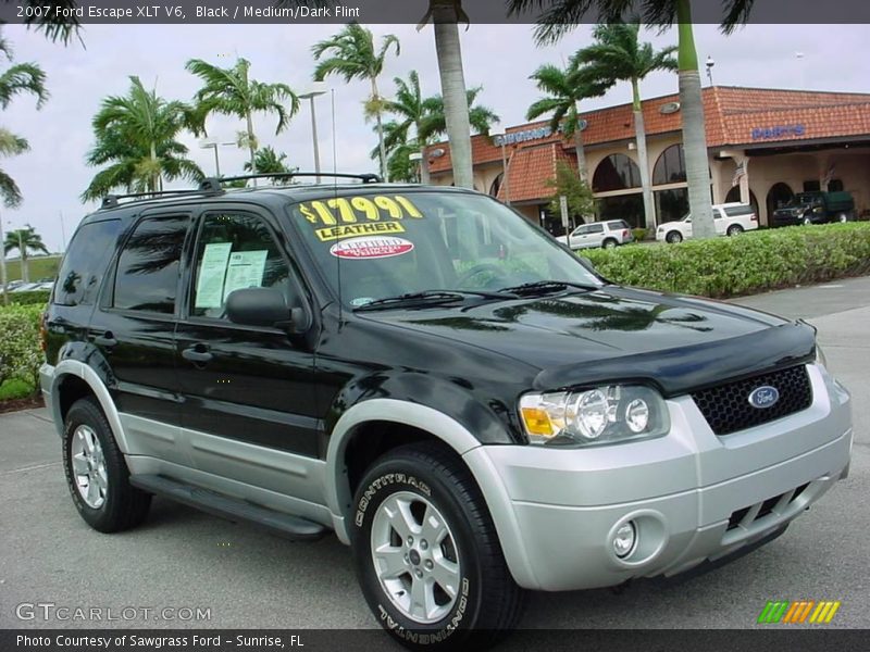 Black / Medium/Dark Flint 2007 Ford Escape XLT V6