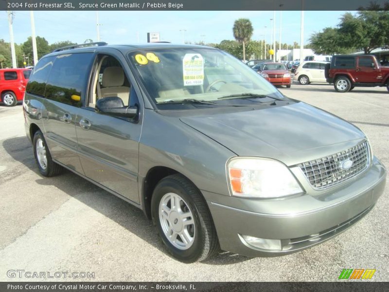 Spruce Green Metallic / Pebble Beige 2004 Ford Freestar SEL