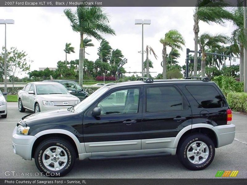 Black / Medium/Dark Flint 2007 Ford Escape XLT V6