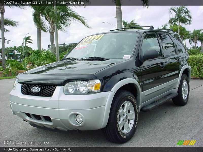 Black / Medium/Dark Flint 2007 Ford Escape XLT V6